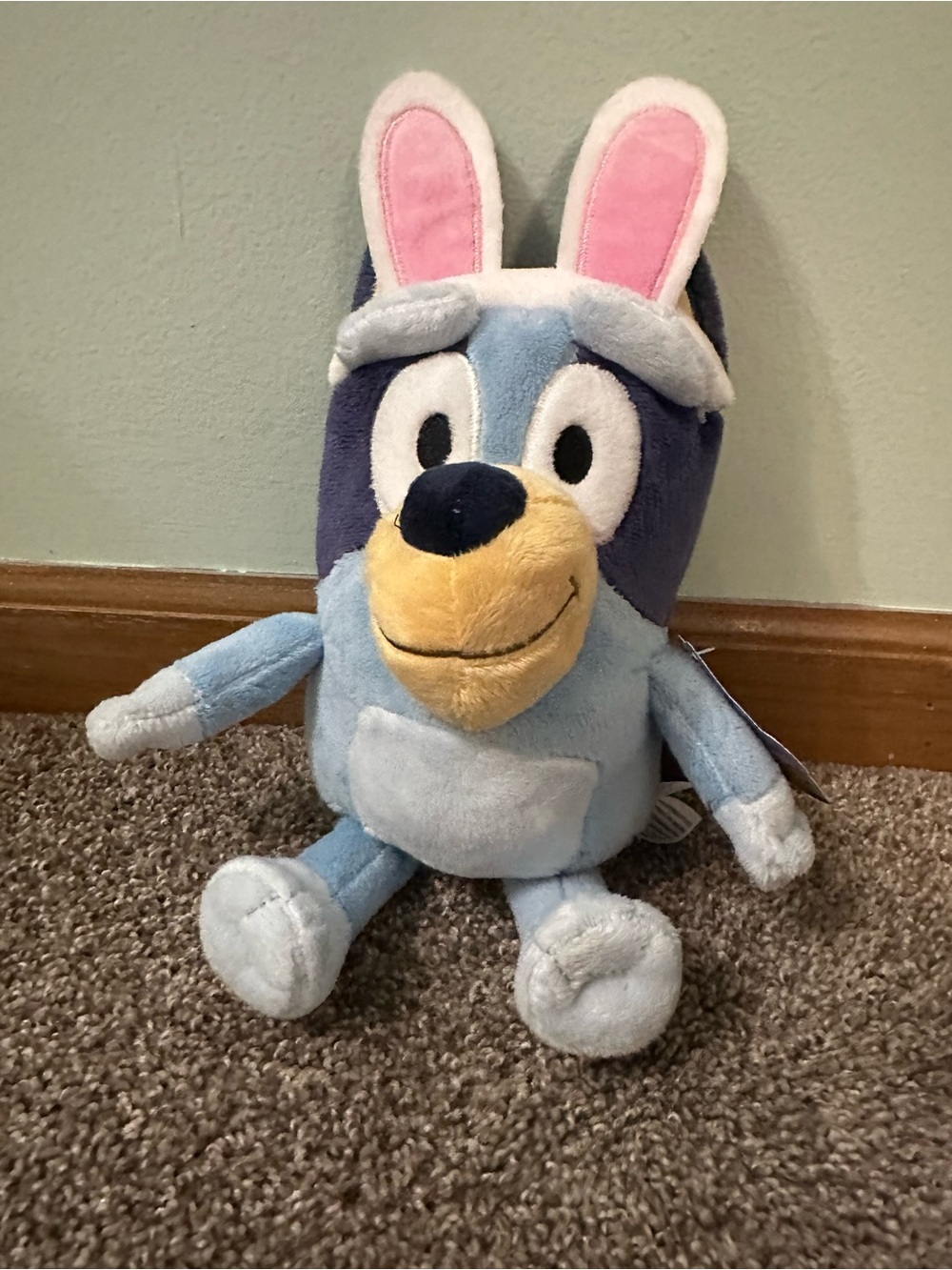 Blue Bunny Plush Stuffed Toy - Cute Kids Soft Toy